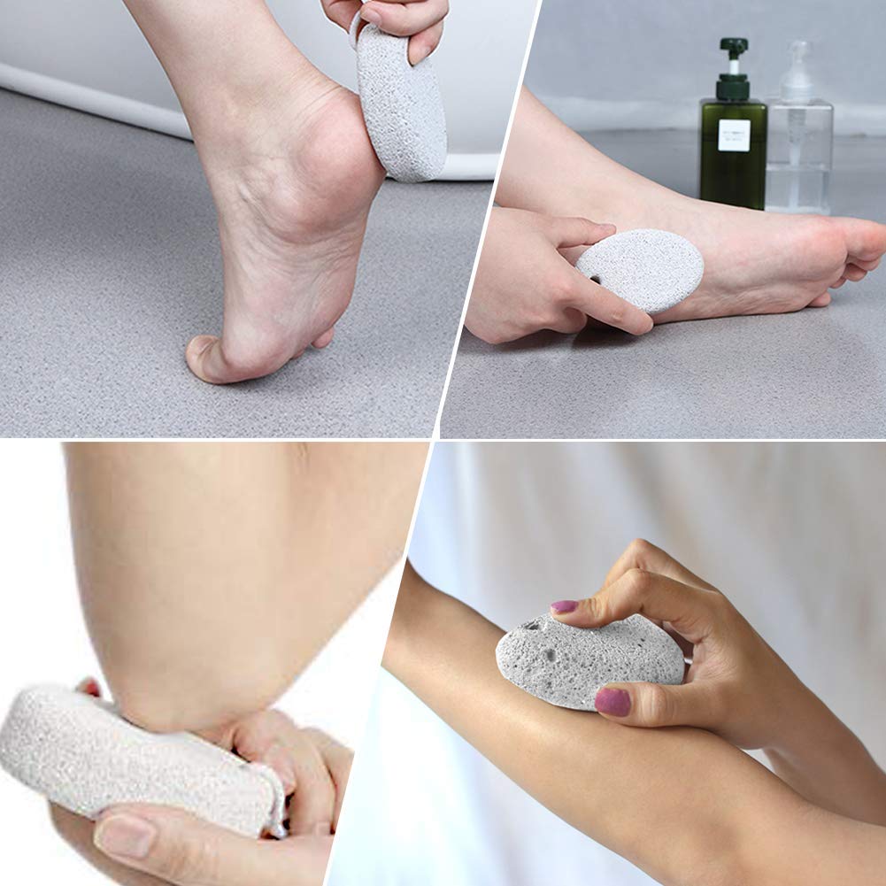Pumice Stone 2 Pcs, Natural Lave Pumice Stone for Feet/Hand, Small Callus Remover/Foot Scrubber Stone for Men/Women by MAYKI: Beauty