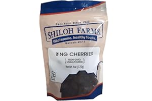 Shiloh Farms Organic Bing Cherries - Sun Dried, Pitted, Unsulphured, Non-GMO - 6 Ounce Bag