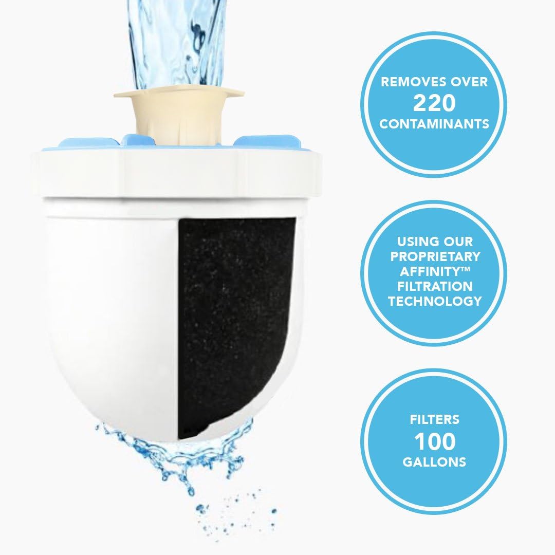 Clearly Filtered Pitcher Replacement Filter: Removes Chromium-6, Fluoride, Lead, Chlorine, Pharmaceuticals, Hormones Pesticides: Kitchen & Dining