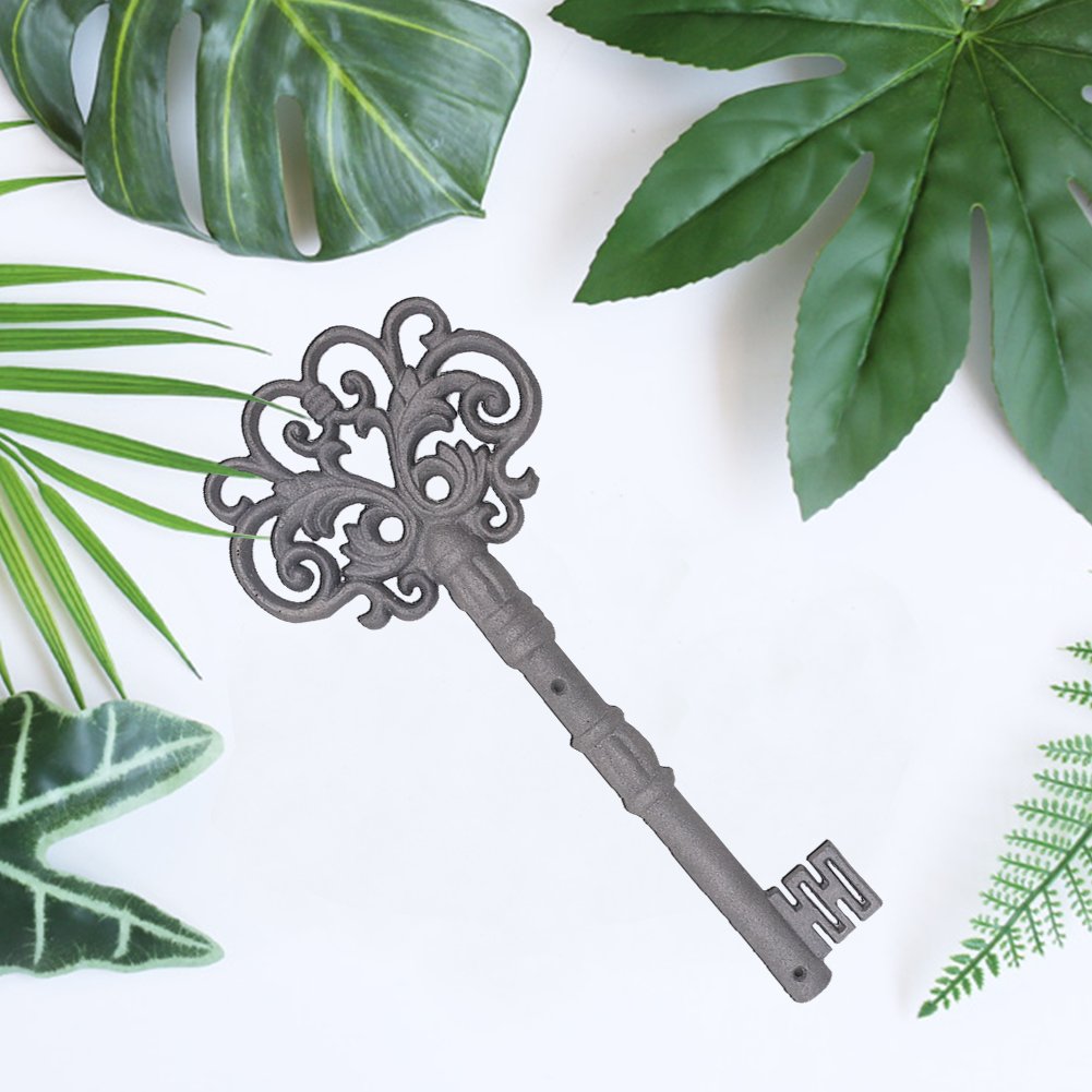 Large Iron Key, Skeleton Key Decorative Antique Style Decorative Wine Cellar Key Castle Key for Home Decor