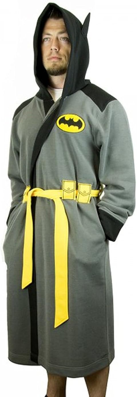 DC Comics Batman Hooded Robe with Belt | S/M: Clothing