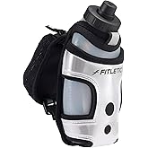 Fitletic HydraPocket Handheld Water Bottle Carrier (Silver And Black)