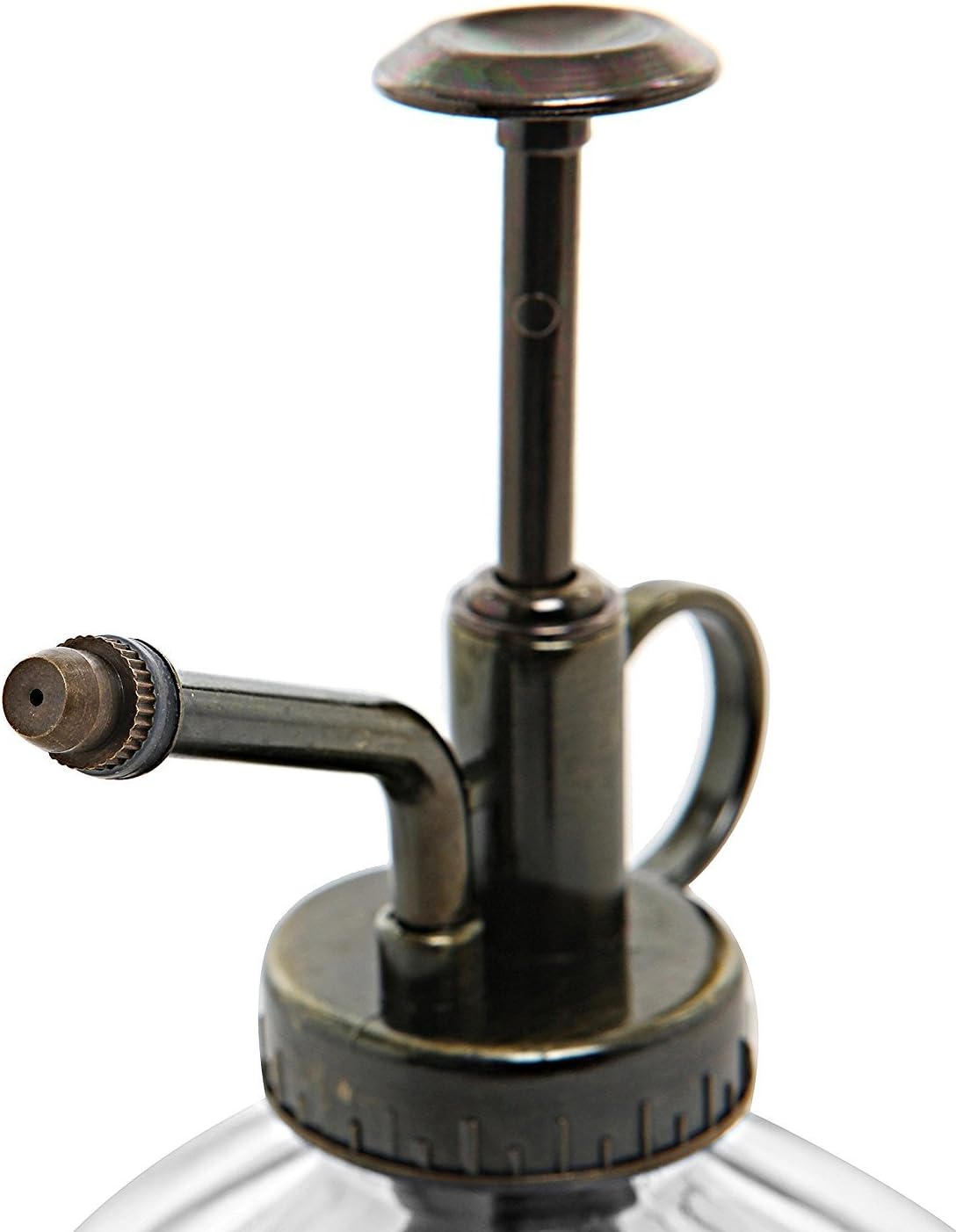ShareCool Vintage Glass Pumpkin Watering Can Pot Plant Mister Bottle with Top Pump (Natural), Bronze, 230 ml - Image 5