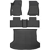 GINOWY-Floor Mats & Cargo Liner for Infiniti QX50 2019-2025 & 2022-2025 Infiniti QX55, All Weather Car Floor Mat Rubber Liners Cargo Trunk Mat for Infiniti QX50 Accessories