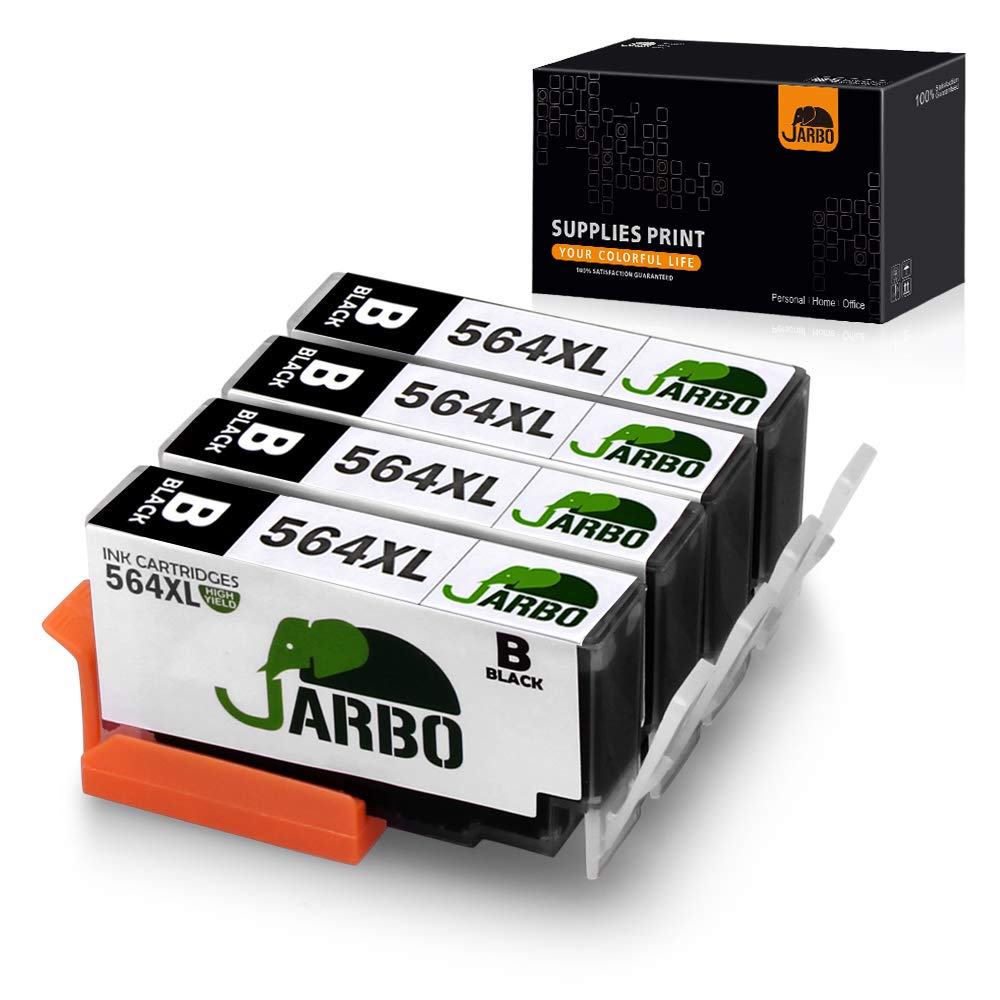 JARBO Compatible for HP 564XL Ink Cartridge, Black, Used in HP Photosmart 5520 6520 7520 5510 6510 7510 7525 B8550 HP Premium C309A C410A HP Officejet 4620 HP Deskjet 3520