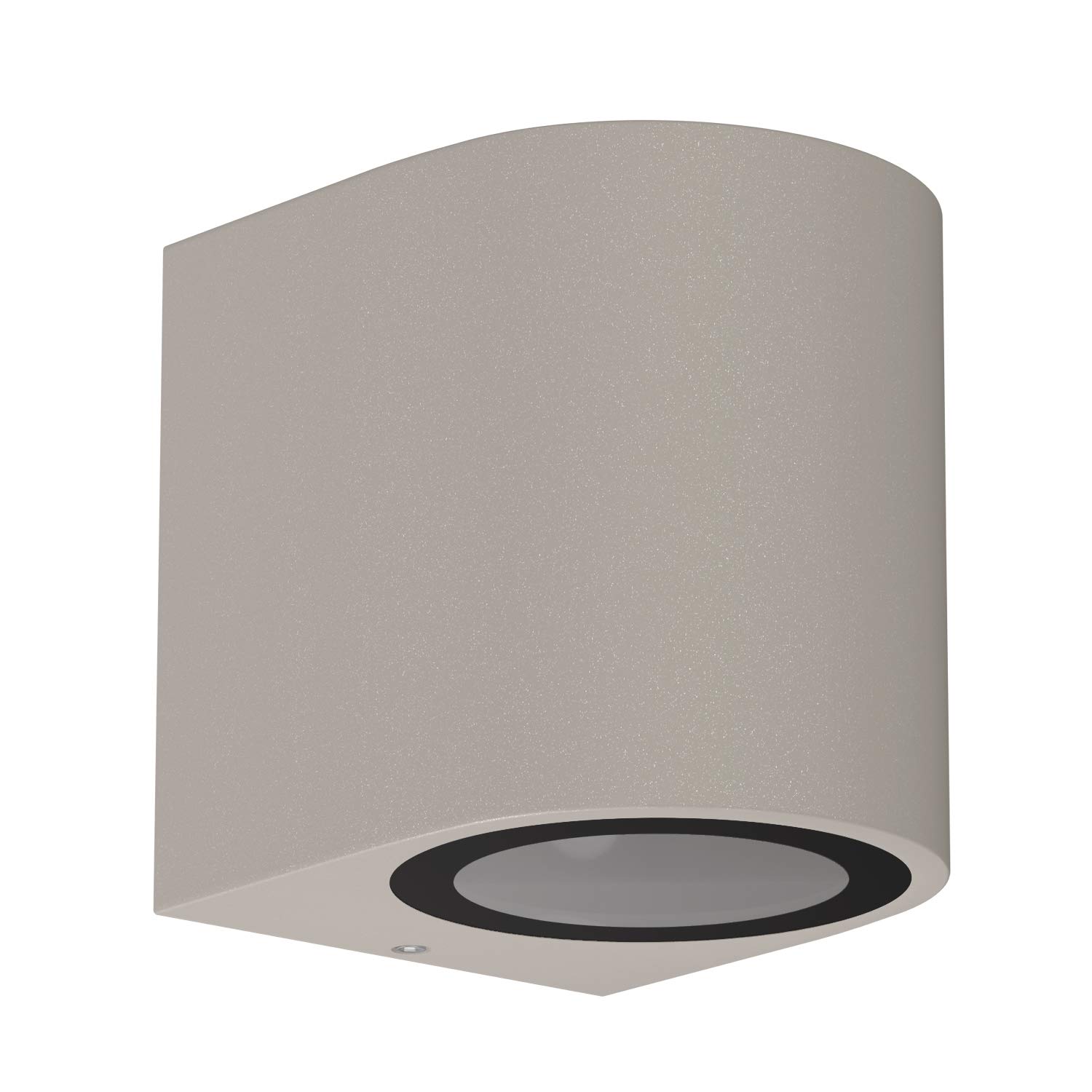 ledscom.de Wall Light ALSE for Outside, IP54, Downlight, Grey matt, Round, 1x GU10 max. 35W