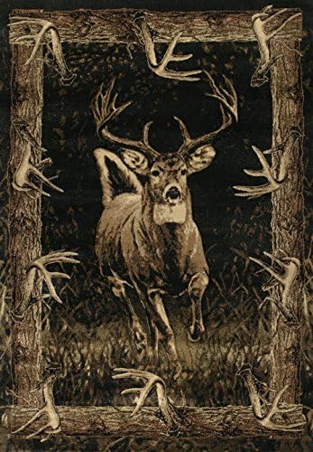 Running deer Toffee Contours/jq Collection 27159 2' 7" x 4' 2" United Weavers Rug