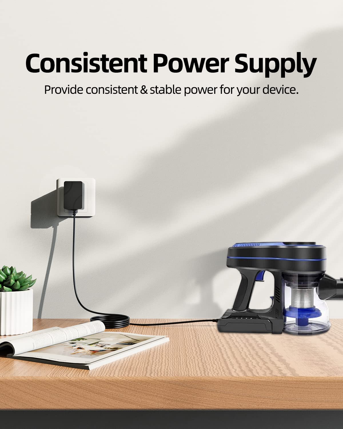 26V 25.6V AC Charger Fit for Kenmore DS4090 DS4065 DS4020 DS4015 DS4030 DS4095 CSV Go XL Max 21.6V Cordless Stick Vacuum Cleaner 561051105 YLS0241A-T256080 Battery Adapter Cord (Not for 29.6V)
