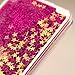 Samsung Galaxy S7 Edge case,Crosstree Liquid, Appmax Cool Quicksand Moving Stars Bling Glitter Floating Dynamic Flowing Case Liquid Cover for galaxy s7 edge. (Star Rose)