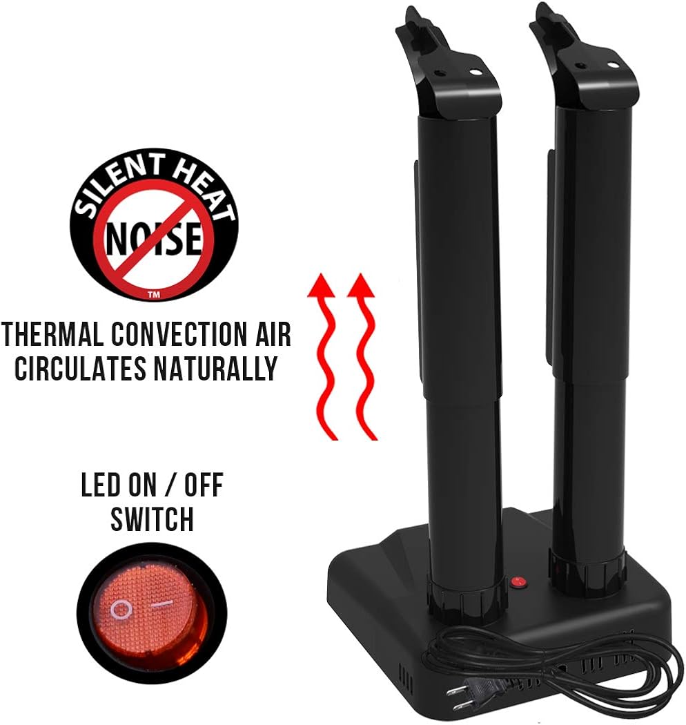 JobSite Original Shoe Boot Dryer - Electric Warmer - Deodorizes, Prevents Mold – Ultra Silent: Sports & Outdoors
