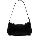 JOLLQUE Shoulder Bag for Women,Small Under the Arm Purse Patent Leather Purses, Mini Clutch Purse,Unique Trendy Zipper Bag