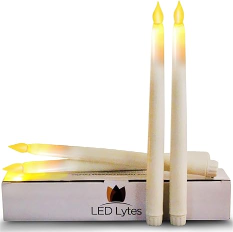 Amazon Com Led Lytes Tapered Timer Candlesticks Flameless Candles