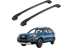 HmmtyRack Car Roof Rack Cross Bars for 2022-2024 Subaru Forester Wilderness/2014-2023 Jeep Cherokee with Lock, Aluminum Cross Bar for Rooftop Cargo Carrier Luggage Kayak Canoe Bike Snowboard