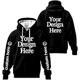 Custom Unisex Hoodies Personalized Men Women Adult Pullover Sweatshirts with Pocket Design Your Own Text Photo Logo Winter