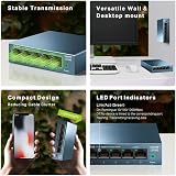 TP-Link LS105G 5 Port Gigabit Switch Metal Case Energy Saving Plug and Play view 3