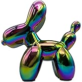 HDKXBEJ Plating Balloon Dog Statue for Living Room, Modern Home Decor - Valentines Day & Home Gifts for Women (Colourful)