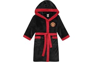 MANCHESTER UNITED F.C. Manchester United FC Official Soccer Gift Mens Fleece Dressing Gown Robe