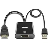 HDMI to DisplayPort, BENFEI HDMI to DisplayPort Adapter Compatible with Laptop, Xbox 360 One, PS4 PS3 HDMI Device