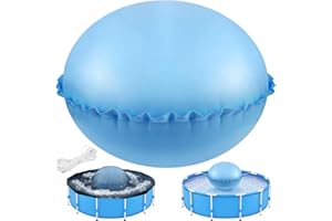 NIUYHE Pool Pillows for Above Ground Pools, Pool Pillows for Closing Winter, 6ft Round Air Pool Cover Pillow Kit for Winterizing with Ropes, Ultra Thick PVC Inflatable Cold Resistant Swimming Pool Pillow
