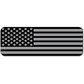 Custom Name Plate for Club Car Tempo Golf Cart - Replacement Decal Emblem - American Flag - Patriotic USA Design - Black &amp; Grey - Made in The USA - Size 7.75" x 2.7"