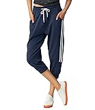 SPECIALMAGIC Women's Capri Pants Cropped Joggers