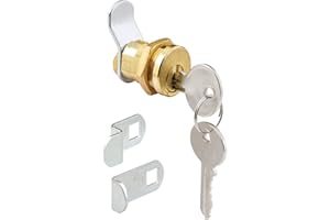 DEFENDER SECURITY Prime-Line S 4648 Mailbox Lock – Replacement, Multipurpose Mailbox Lock for Several Brands – ILCO 1003M Keyway, Opens Clockwise with 90º Rotation, Nickel Finish (1 Set)