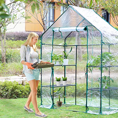 1 BestMassage+Portable+Mini+Outdoor+Greenhouse+Shelves