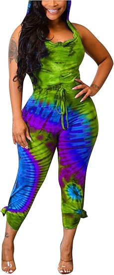 tie dye jumpsuit amazon