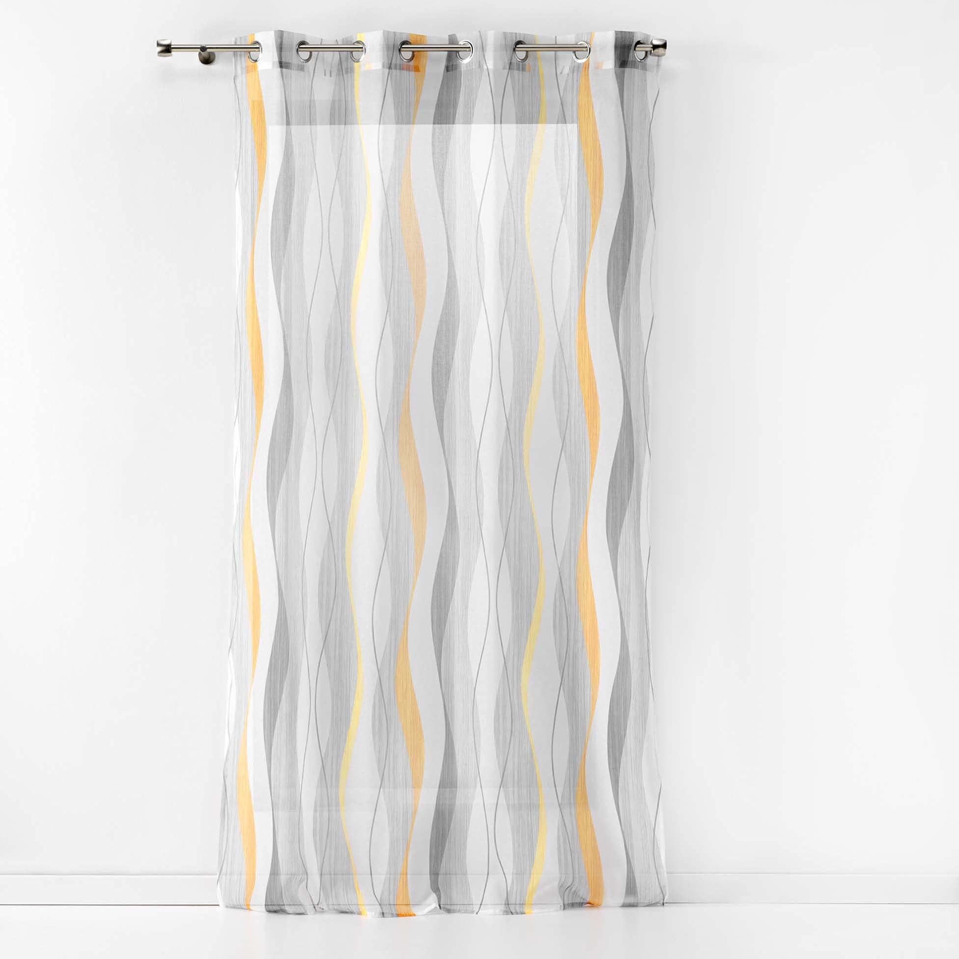 Douceur d'Intérieur Douceur d'Interieur 140 x 240 cm Eyelet Curtains, Yellow