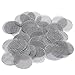 50 Beamer Premium Stainless Steel Screens. For Tobacco Pipes 0.750 (3/4th) Inch Size + Limited Edition Beamer Smoke Sticker