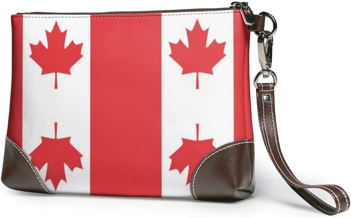 EYFlife Canadian Flag Women Leather Purses Clutch Phone