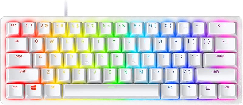 Razer Huntsman Mini 60% Keyboard Red Switch US Mercury White