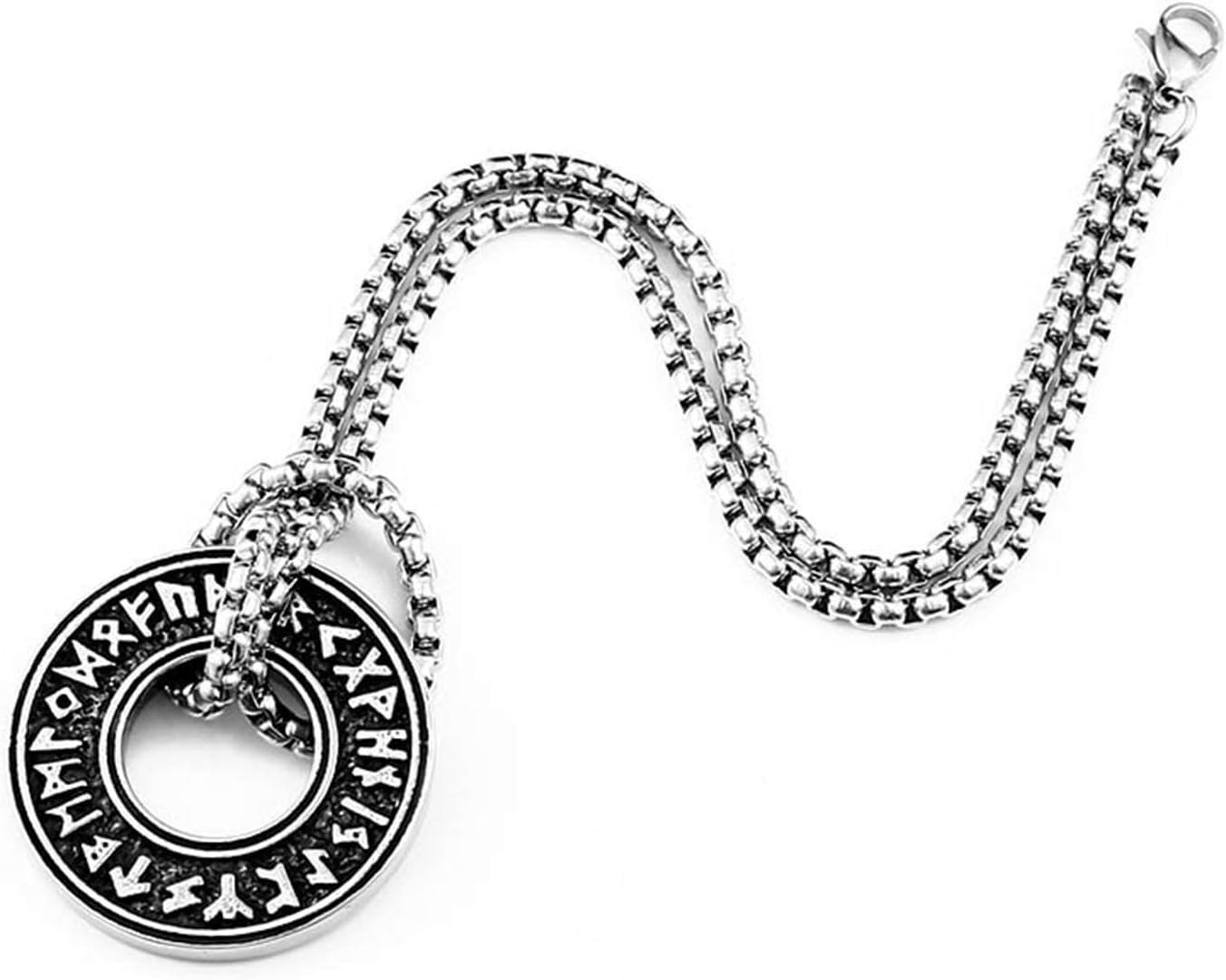 Norse Vikings Pendant Necklace Valknut Raven Rune Pendant Knot Viking Amulet Pendant Necklace Nordic Talisman