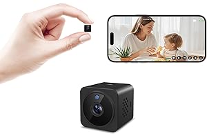 YISPK Hidden Camera Spy Camera,1080P HD Mini Nanny Cam for Home/Office with Night Vision, App Control WiFi Indoor Security Cameras, Motion Detection,Wireless Remote Viewing Cam
