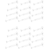 Msndnkwo 16G Flat Back Clear Earrings for Sports Nose Studs Silicone Plastic Tragus Conch Cartilage Earrings Retainers Monroe Medusa Lip Rings Stud Labret Piercing Jewelry for Work Surgery 6Mm -12Mm