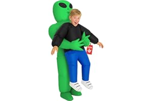 Morph Alien Costume Kids (6 to 12 Years Old), Inflatable Alien Costume Kids, Blow Up Inflatable, Halloween Costumes Kids