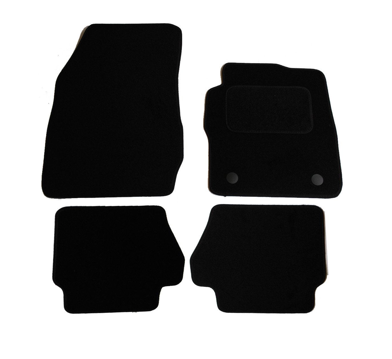 JVL 2440 Fully Tailored Carpet Car Mat, Set of 4, Black