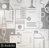 Mercedes-Benz Keyring with Shopping Trolley Token Chrome Plated 75mm view 7