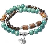 Handmade Chinese Style Ceramic Bead Bracelet - Jingdezhen High-Temperature Fired, Oriental Jewelry Gift for Women