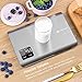 Etekcity Kitchen Digital Nourish Multifunction Touch Scale,11 lb 5 kg, Food Grade 304 Stainless Steel (Batteries Included), large, silver
