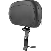 BAKAFOH Adjustable Padded Driver Backrest Front Rider Back Rest w/Storage Pouch for Can Am Spyder RT RT-S RT Limited 2010-2019 Accessories