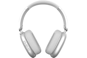Wentronic Y01 Wireless Over Ear Headphones, Noise Canceling Bluetooth 5.3 Headphones with Microphones,Hi-Res Audio,48H Playtime,Foldable,Breathable Soft Earpads for iOS/Android/Samsung/PC-Silver