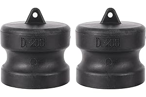 FOGWOWO Polypropylene Cam and Groove Hose Fitting,Standard Type DP Camlock Fittings Dust Plug 2 Inch (2Pcs/Pack)