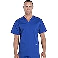 Cherokee Scrubs for Men Workwear Professionals V-Neck 4 Pocket Scrub Top WW695