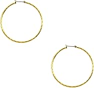 Anne Klein Women's Large Hoop Earrings, Statement Fashion Jewelry for Everyday, Office, and Evening Wear