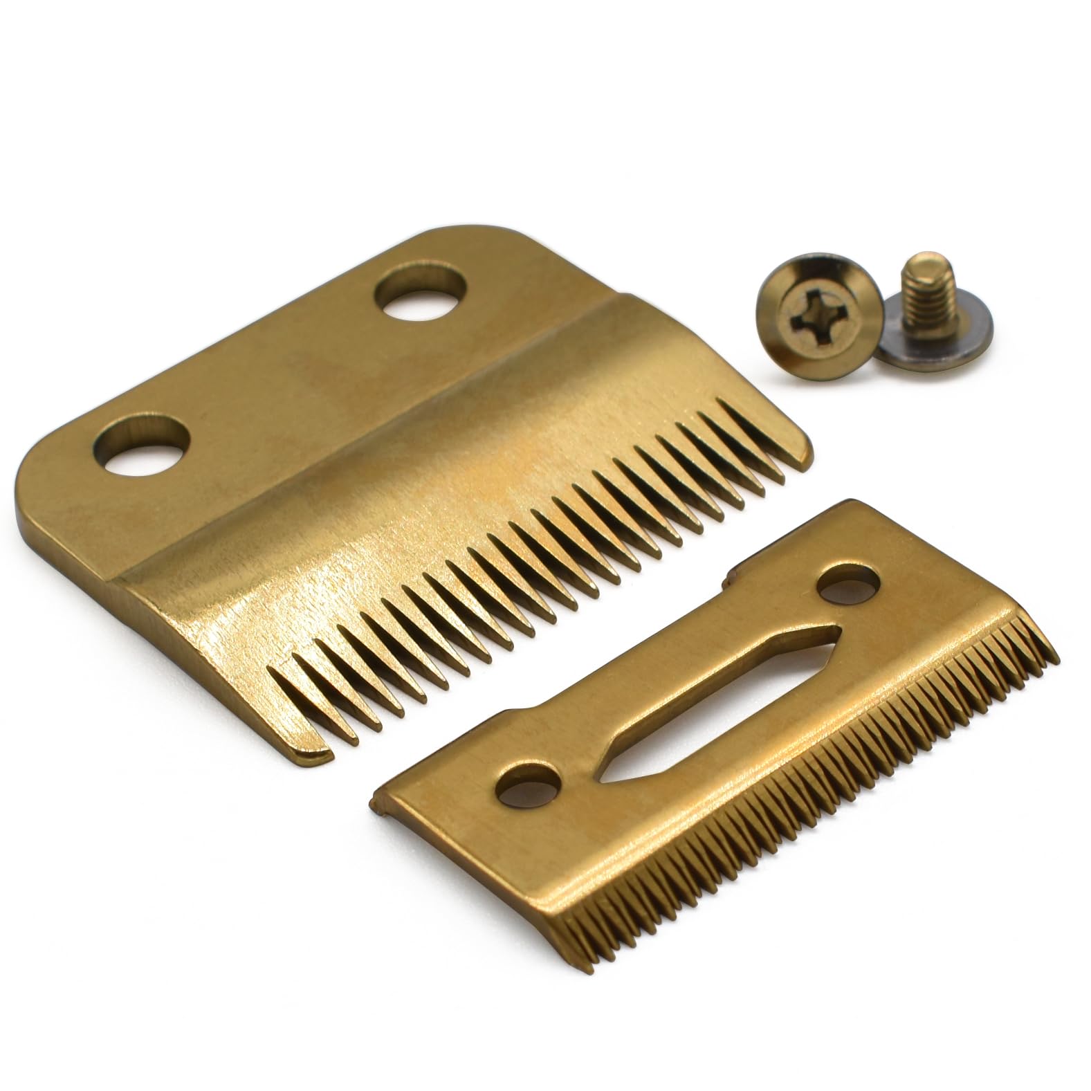 Professional Adjustable Hair Clipper Replacement Blades Set #2161 Compatible with Wahl 5 Star Series Senior Cordless Magic Hair Clippers 8148 (Gold)