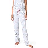 PJ Salvage Womens Sundae Best Collection Loungewear Open Leg Pant