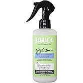 SAUCE BEAUTY Leave In Conditioner & Detangler Spray (8 Fl Oz) Tzatziki for Curly, Oily & Damaged Hair, Hair Tamer, Curl Enhan