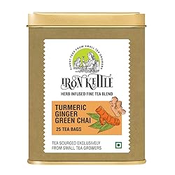 Iron Kettle Turmeric Ginger Green Tea | High Grown