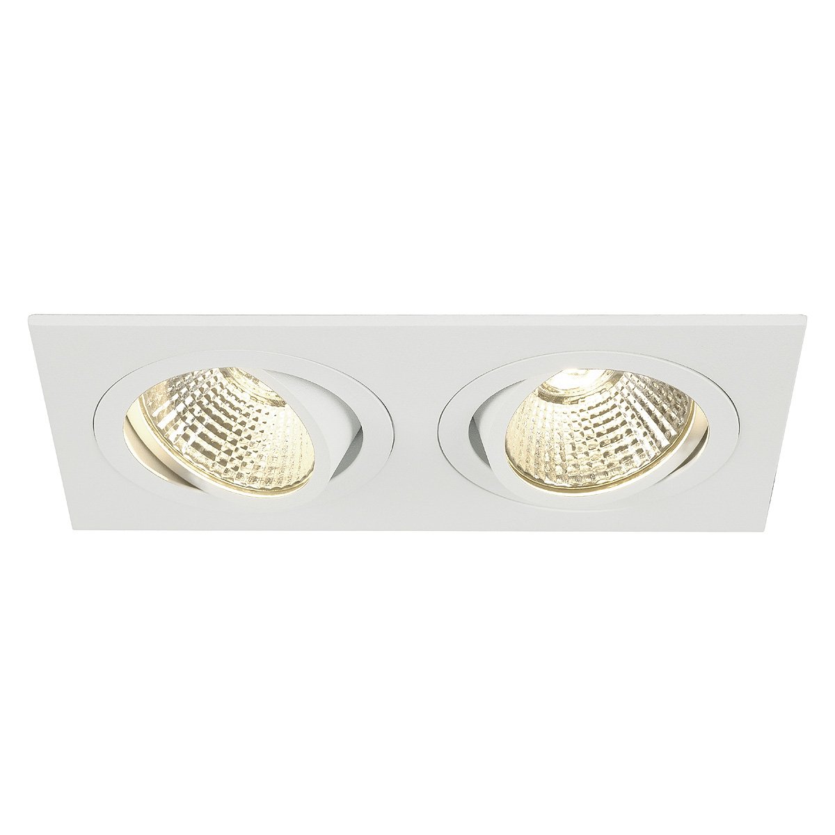SLV Recessed Ceiling Light New TRIA 2 Set/LED Spotlight, floodlight, Ceiling Spotlight, recessed Light, Indoor Lighting / 2700K 14W 1160lm White 38 Degrees